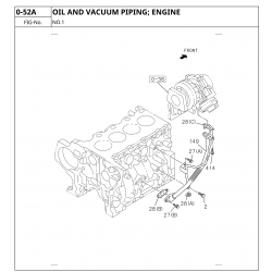 Uszczelka rurki olejowej turbosprężarki ISUZU D-MAX, N-series 1,9 Ddi